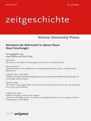 cover image of Deserteure der Wehrmacht im alpinen Raum